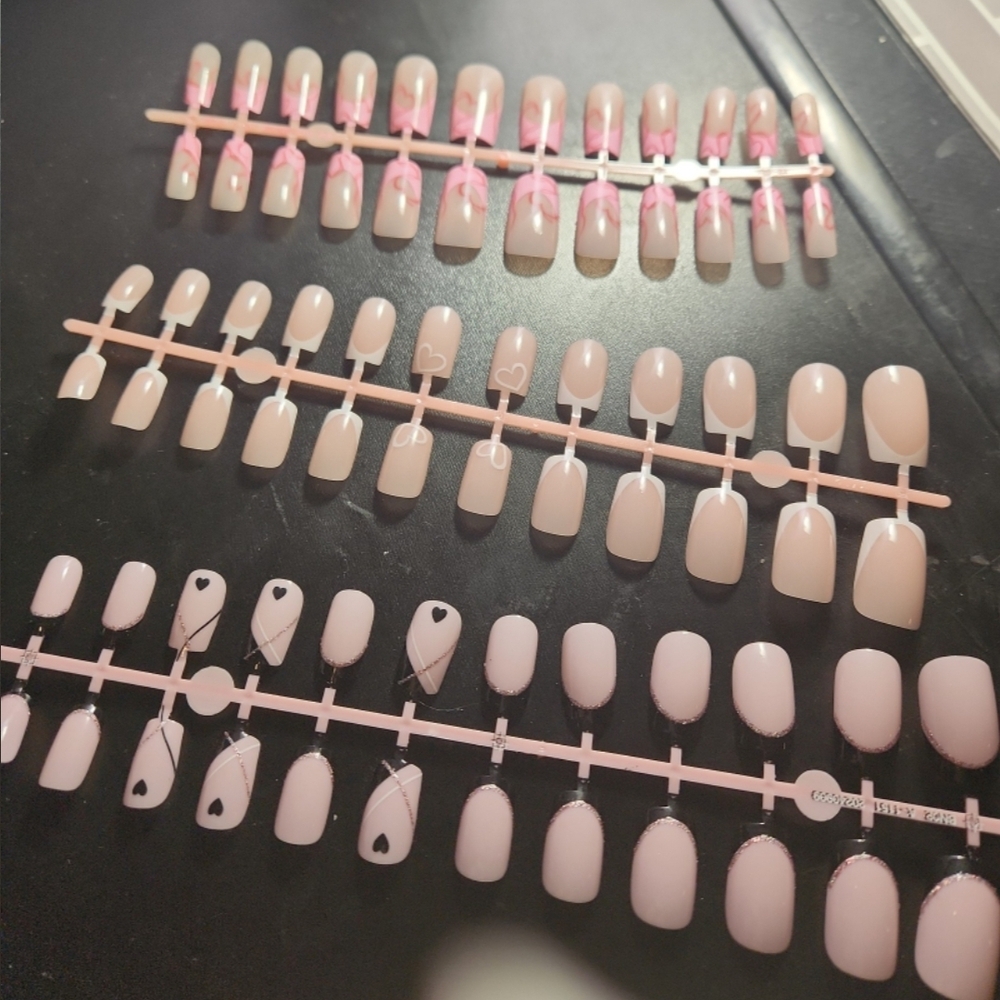 Pink and Nude Press-On Nail Set